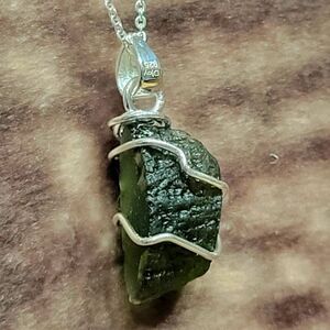 Bohemian Moldavite Pendant Necklace